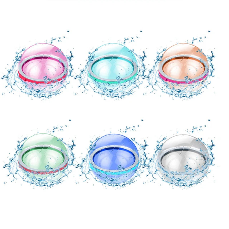 Reusable Water Balloons Magnetic Quick Fill Water Balloon Refillable Self Sealing Water Bomb Splash Balls for Kids Swimming Pool